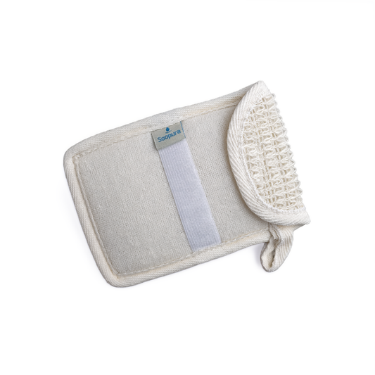 Soopura Soap Saver Mitt — Exfoliating Shower Glove with Soap Pocket