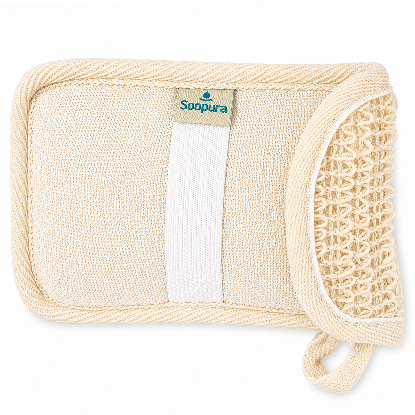 Soopura Soap Saver Mitt — Exfoliating Shower Glove with Soap Pocket