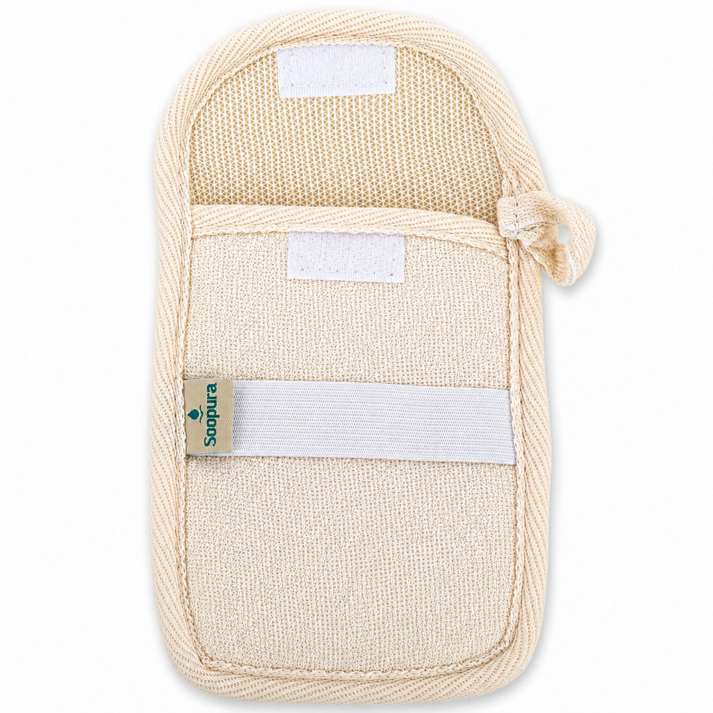 Soopura Soap Saver Mitt — Exfoliating Shower Glove with Soap Pocket